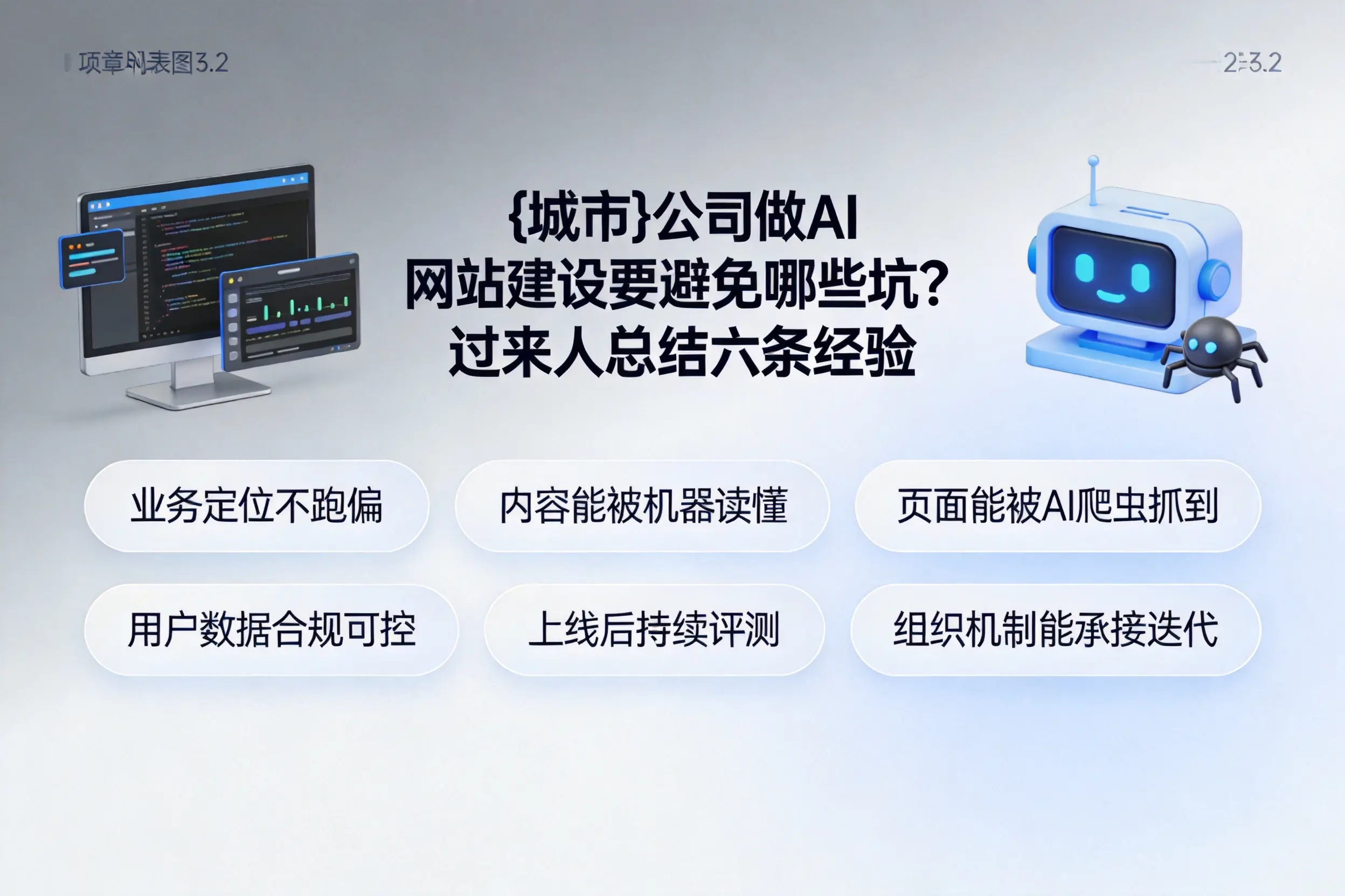 通化公司做AI网站建设要避免哪些坑？过来人总结六条经验