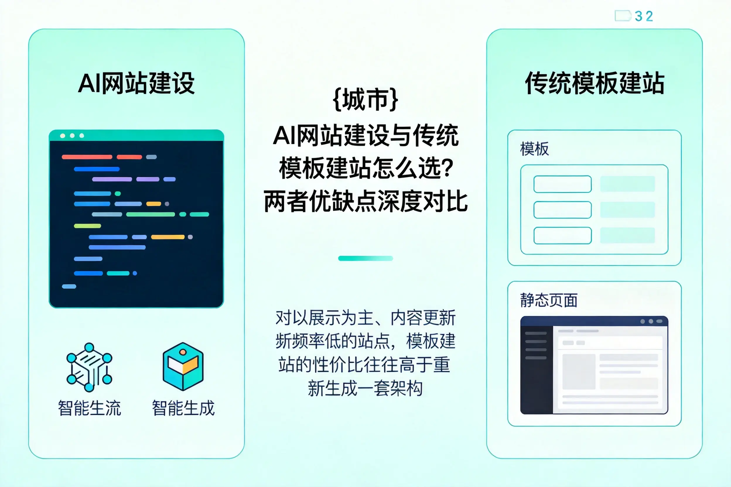 通化AI网站建设与传统模板建站怎么选?两者优缺点深度对比