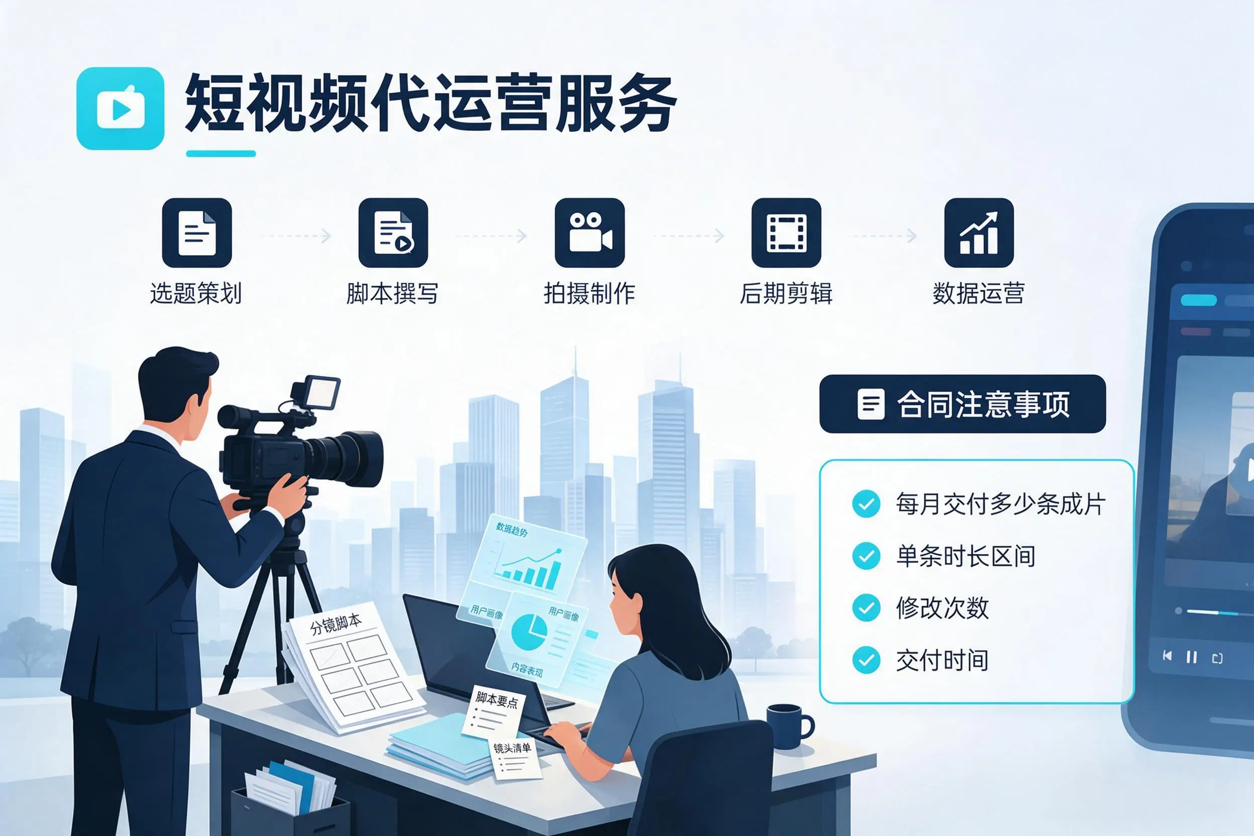 短视频代运营包含哪些服务？通化企业常见问题科普