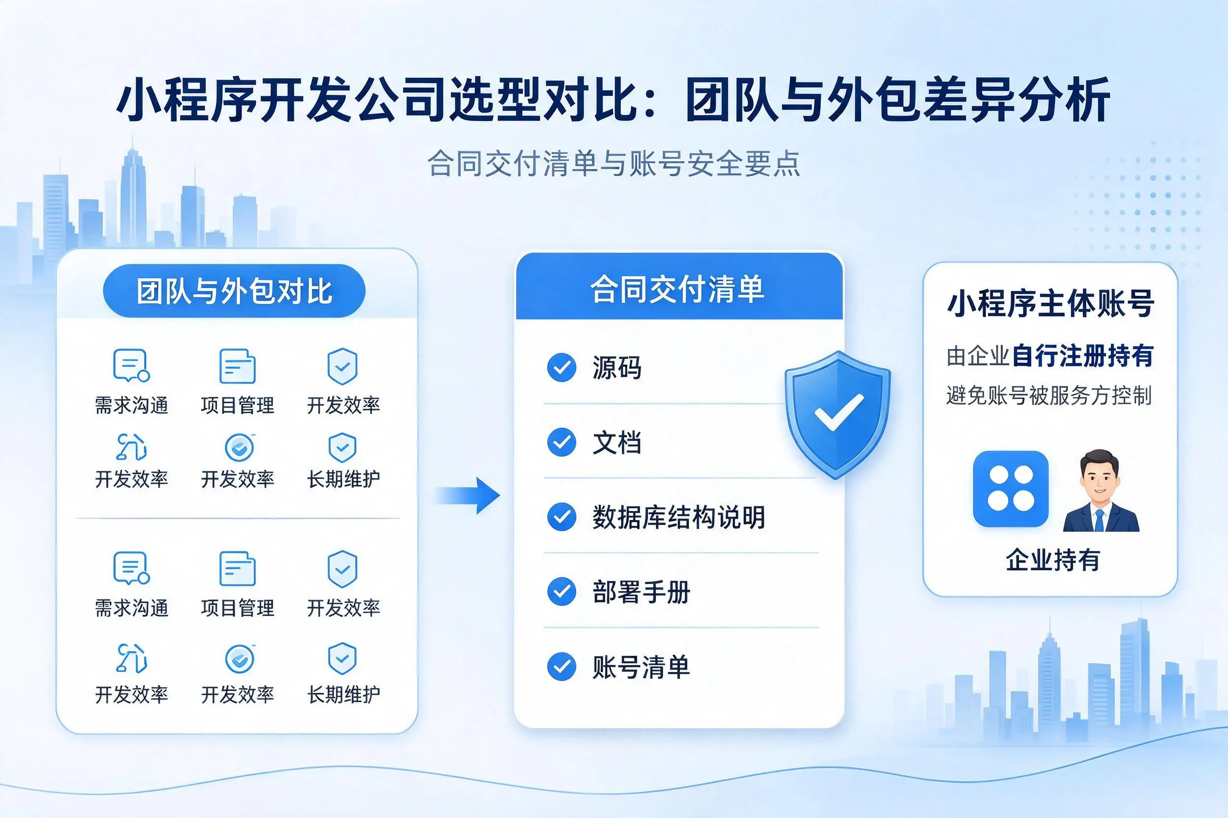 通化小程序开发公司选型对比：团队与外包差异分析