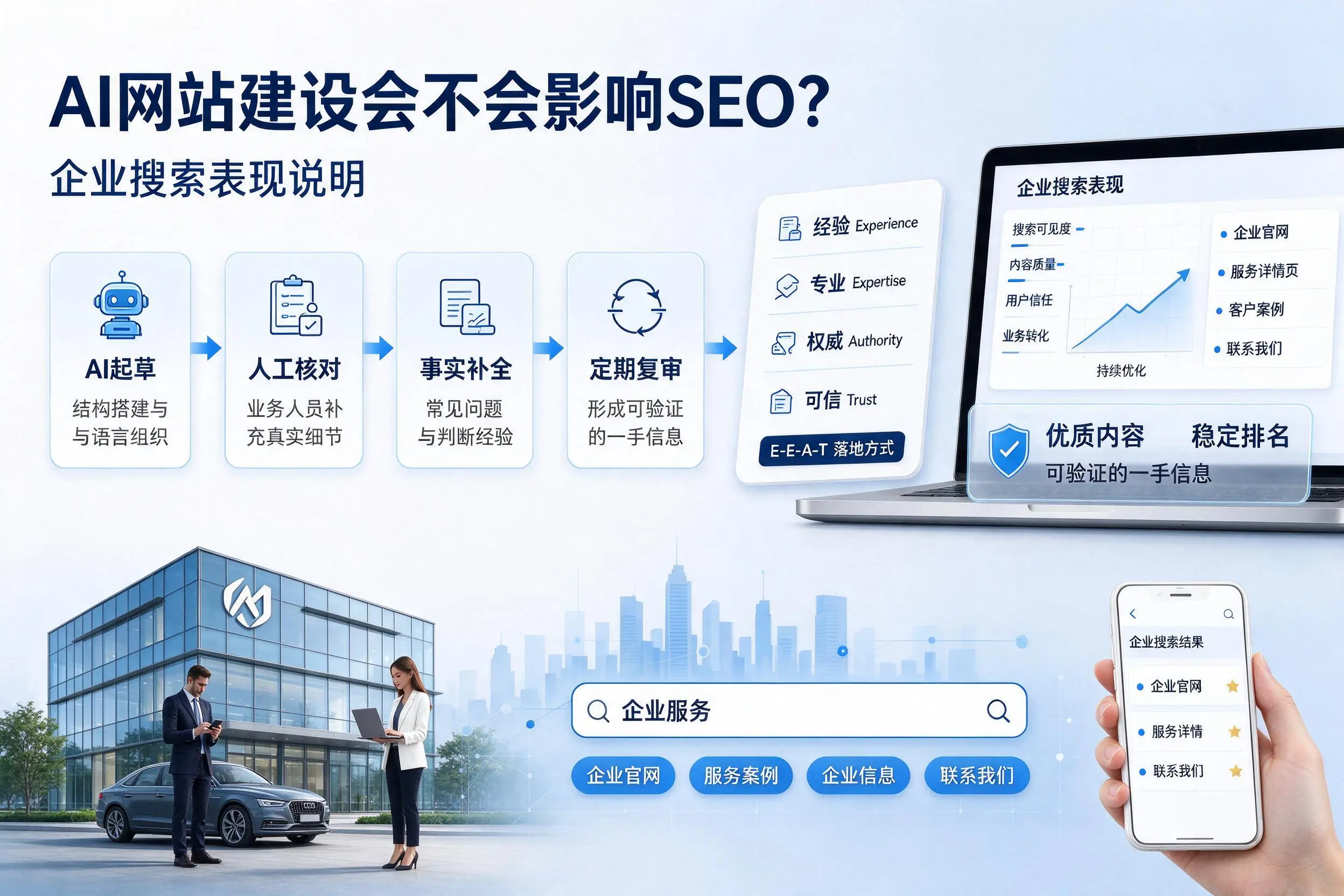 AI网站建设会不会影响SEO?通化企业搜索表现说明