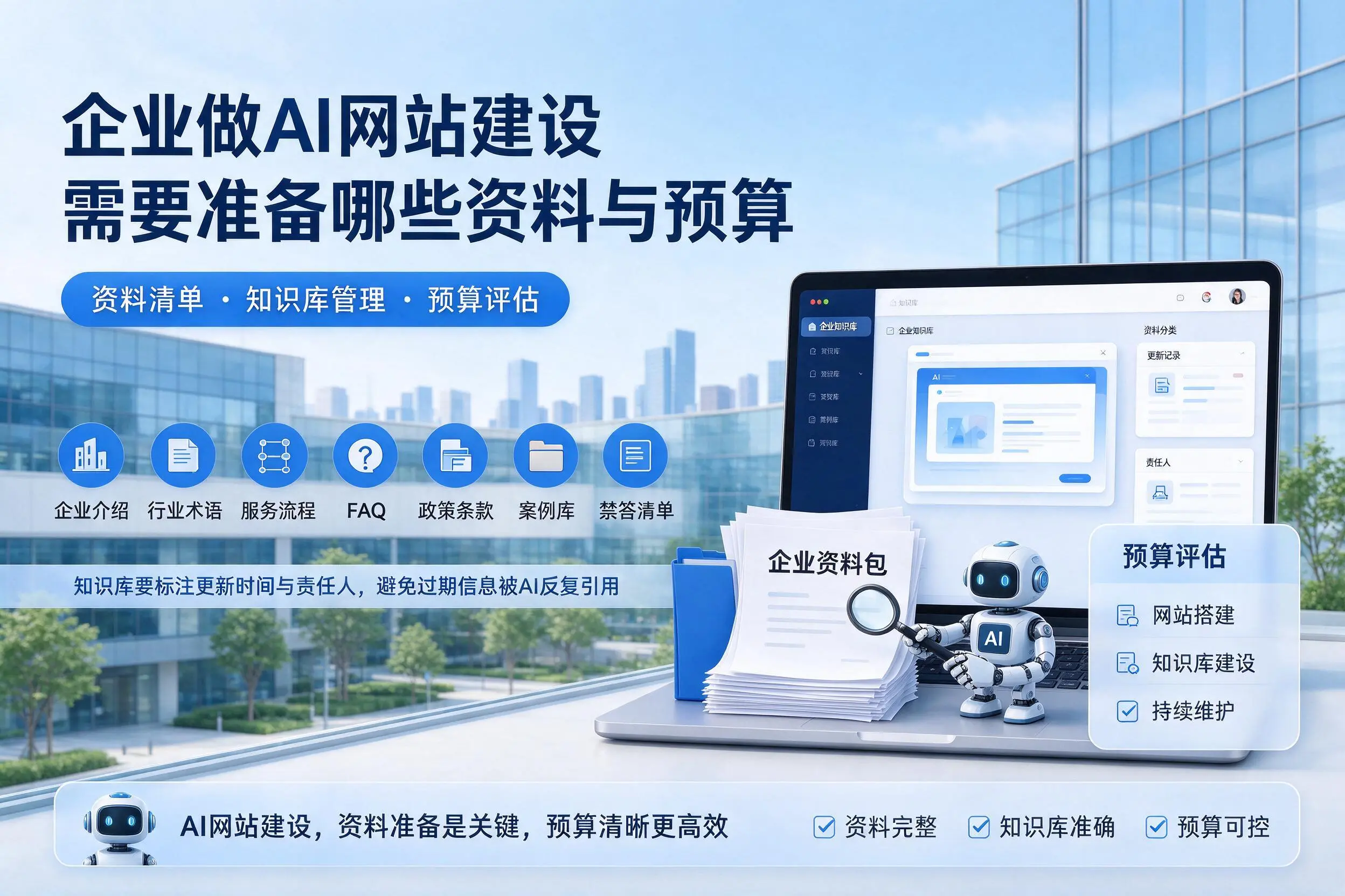 通化企业做AI网站建设需要准备哪些资料与预算