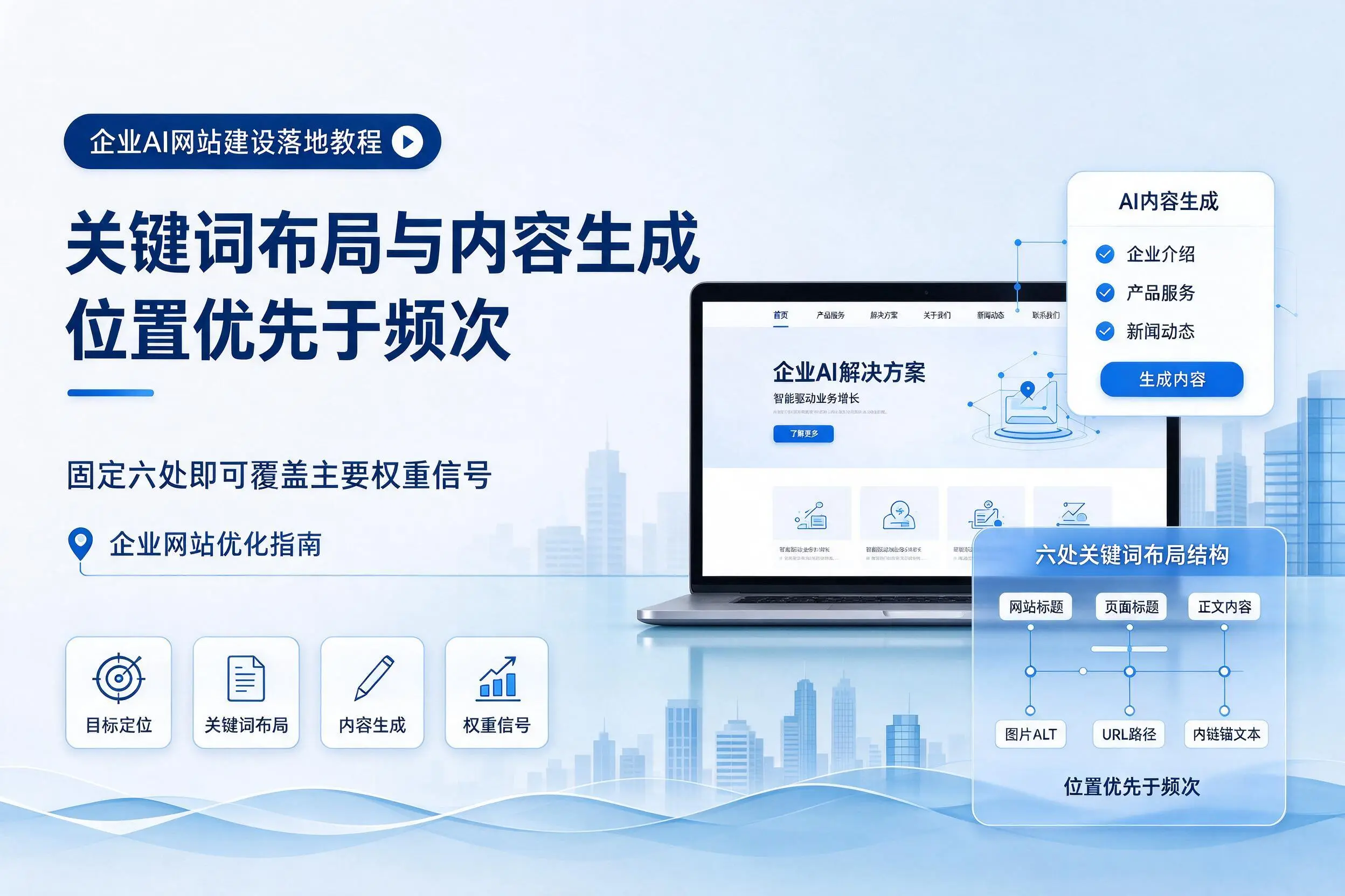 通化企业AI网站建设落地教程：关键词布局与内容生成